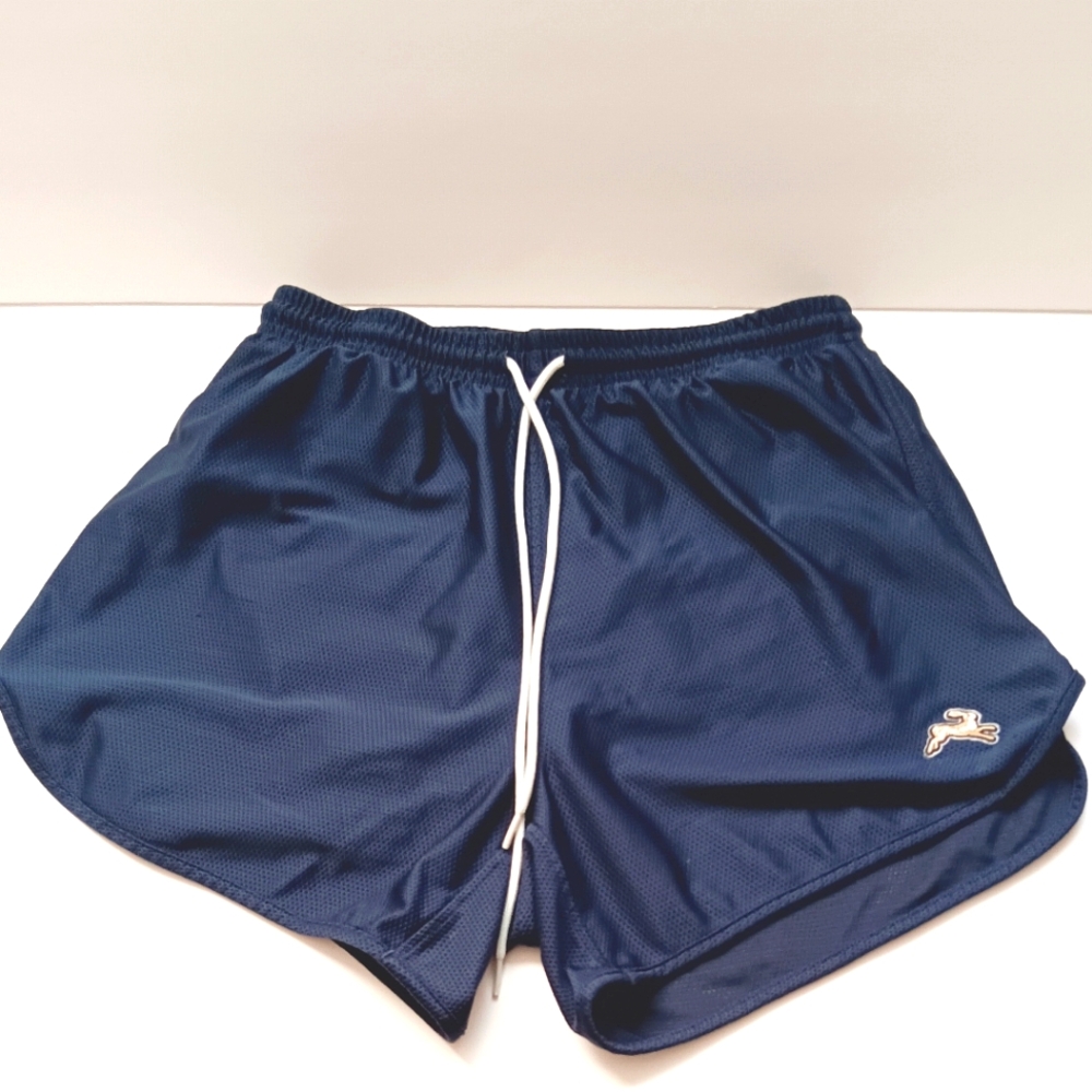 Tracksmith Women's Athletic Running Lined Shorts US Small Navy Blue Mesh